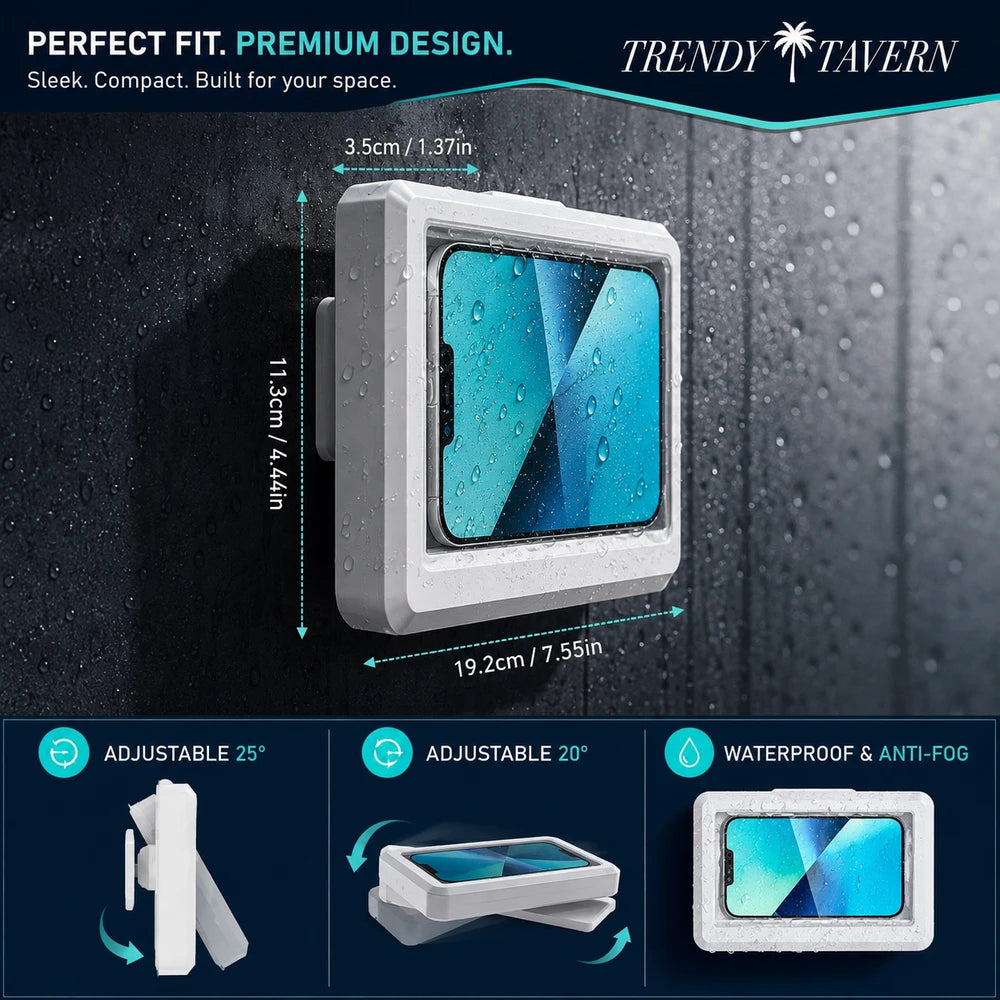 Waterproof 360 Shower Phone Holder