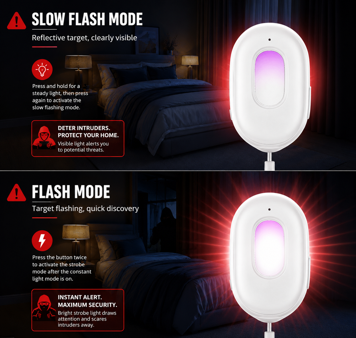 Hidden Camera Detector + Personal Alarm