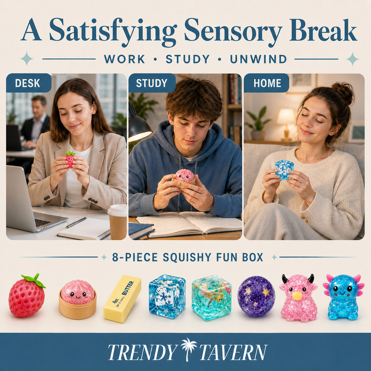 8 Piece Squishy Fun Box