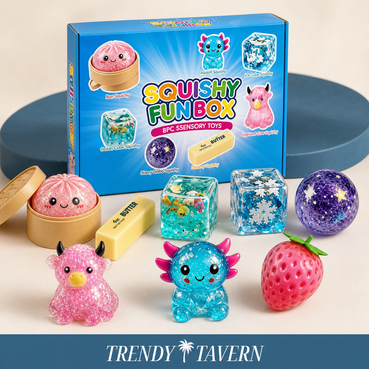 8 Piece Squishy Fun Box